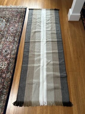 Neutral Striped Scarf or Wrap